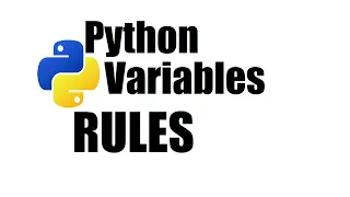 Python Tutorial Variables Rules to be followed