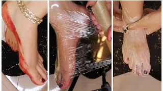 باديكير القدمين وتبيض وتوريد وإزاله التشققات قبل العيد  هتتجنني علي شكل رجليكي بعد الفيديو ده دندنها