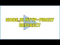 node js http-proxy redirect