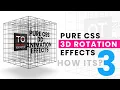 CSS3 3D Rotation Animation Effects 3 How Its