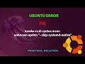 UBUNTU FIX invoke-rc d syntax error unknown option --skip-systemd-native