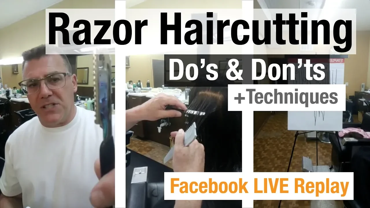 JATAI Facebook Live Replay - Razor Haircutting Techniques + Do's and Don'ts - Ivan Zoot