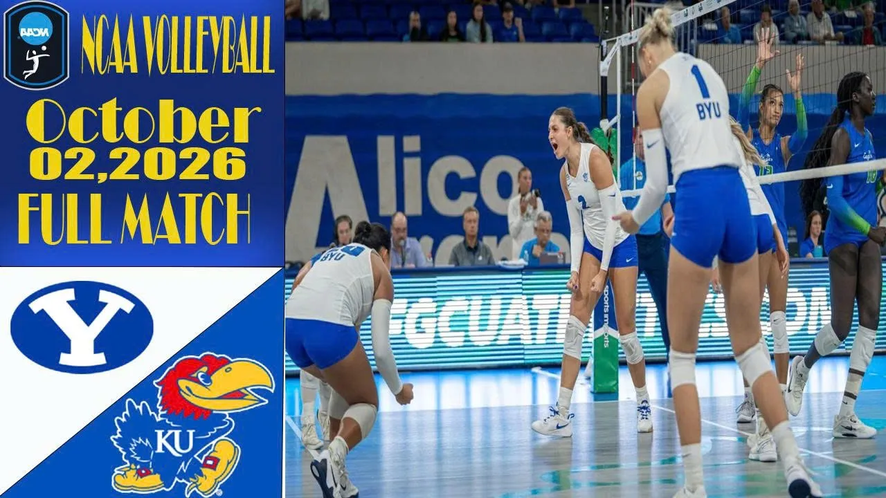 BYU vs. Kansas | FULL MATCH | Women's NCAA Volleyball 2026