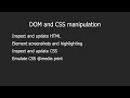 Chrome Developer Tools Protocol HTML and CSS manipulation