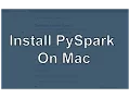 Install Spark on Mac Configure Jupyter Notebook Python