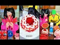 Download Lagu Ice cream challenge! Red food vs pink food mukbang