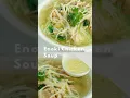 Enoki Chicken Soup Recipes | Easy and Quick Enoki Mushroom Soup #shorts #enokimushroom #soup #food