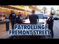 Police Ride Along on Fremont Street in Las Vegas