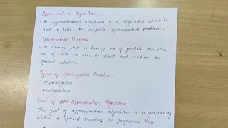 DAA - APPROXIMATION ALGORITHM
