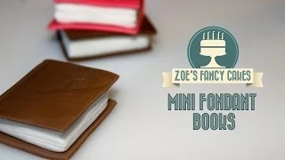 how to make mini fondant books for cake decorating how to tutorial zoes fancy cakes