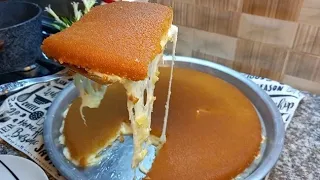 طريقة التحضير كنافة بالجبن النابلسية                       دندنها