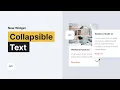 Collapsible Text Widget Tutorial by Without Code