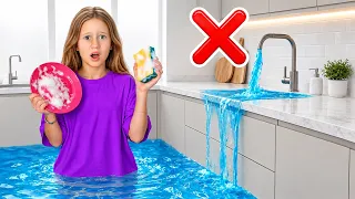 Save Water Challenge with Nastya and Friends