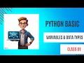 Python Basic Bangla Tutorial Data Types and Variables in Bengali 01