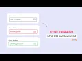 Email Validation in HTML CSS Javascript Email Validation in Javascript Code With Harsh
