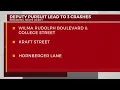 Deputy pursuit leads to 3 crashes in Montgomery County TN