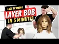 FACE FRAMING LAYER BOB HAIR CUT TREND 2023