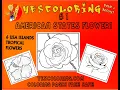 YESCOLORIING AMERICAN STATES FLOWER - USA TROPICAL FLOWERS COLORING