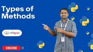 Different Types of Methods in Python Python Tutorials - 2022 Codegnan
