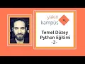 Temel Duzey Python Egitimi Seminerler