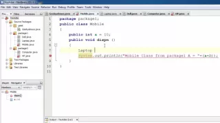 156 Public Access Modifier with Package in Java Programming Hindi