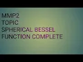 spherical Bessel differential equation physics