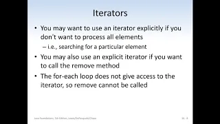 Chapter 16 Iterators Lecture 1