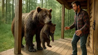 Плачущая Медведица Принесла Умирающего Медвежонка к Мужчине. То, Что Он Сделал, Невероятно!