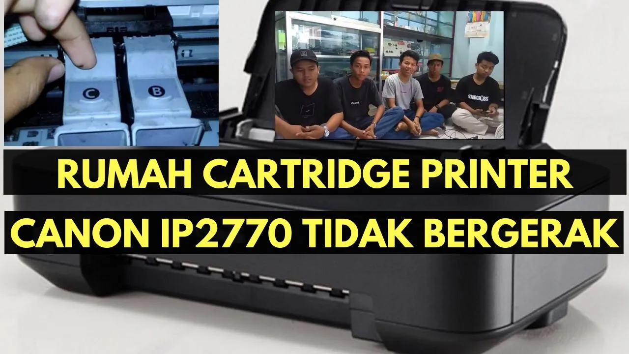 Cara Memperbaiki Servis Printer Cartridge Tinta Tidak Keluar Canon IP 2770 dan Semua Tipe. 