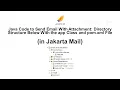 Java Code to Send Email With Attachment Directory Structure in Jakarta Mail