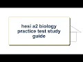 HESI A2 Biology Practice Test Study Guide Real Questions And Answers To Pass Your 2026 Exam Prep