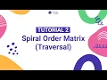 Spiral Order Matrix Traversal Algorithm Simplified Tutorial 2