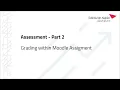 Assessment Part 2 - Grading within Moodle Assignment