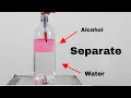 How To Separate Alcohol And Water