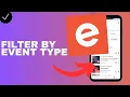 How to filter your searches by event type in the Eventbrite app