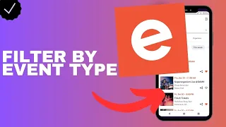 How to filter your searches by event type in the Eventbrite app