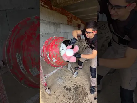 Crazy DIY Project With a Teddy Bear and Concrete!
