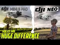 Lagu DJI Mini 5 Pro versus DJI Neo: de ultieme camera- en vliegtest.