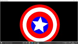 captain America s shield using python turtle turtle project easy code helpucode