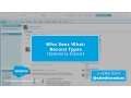 Who Sees What Record Types Salesforce Classic Salesforce