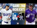Los Angeles Dodgers Vs Colorado Rockies Game 2nd Highlights August 17 2026 - MLB