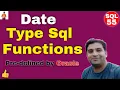 SQL date type single row functions in oracle with Example