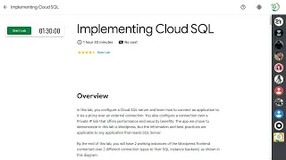 Implementing Cloud SQL Arcade March 2024