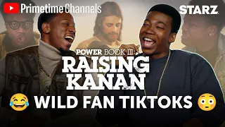 Raising Kanan Cast Reacts to Wild Fan TikToks Power Book III S4 Sign up for Starz on YouTube