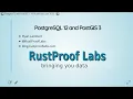 Postgres 12 and PostGIS 3 5 6 in webinar series