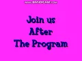 Join Us After the Program 2000-2006 Custom Remake