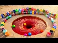 Giant Soda Whirlpool Experiment with Coca Cola Fanta Sprite and Mentos
