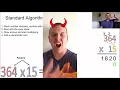 Multiplication with Standard Algorithm 5th Grade Math