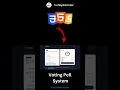 Day 48 How To Build a Voting Poll System Using HTML CSS JavaScript For Beginner