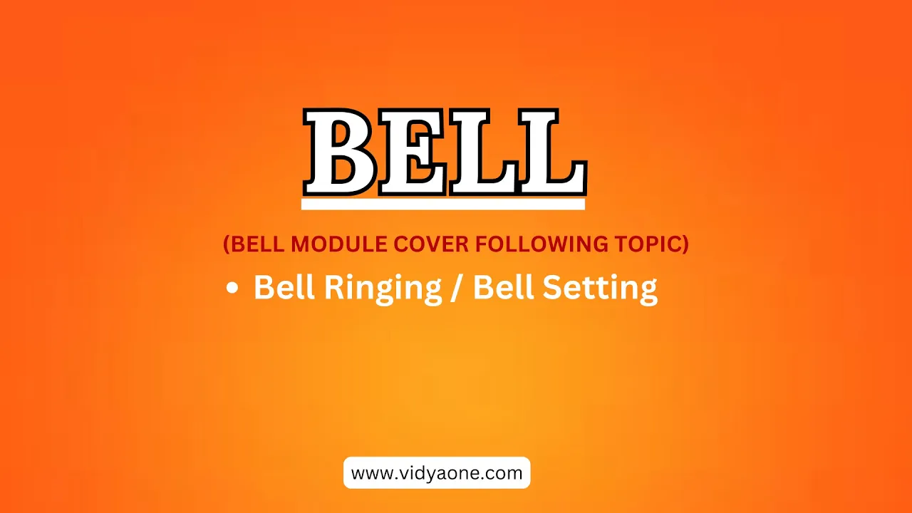 School Bell Settings